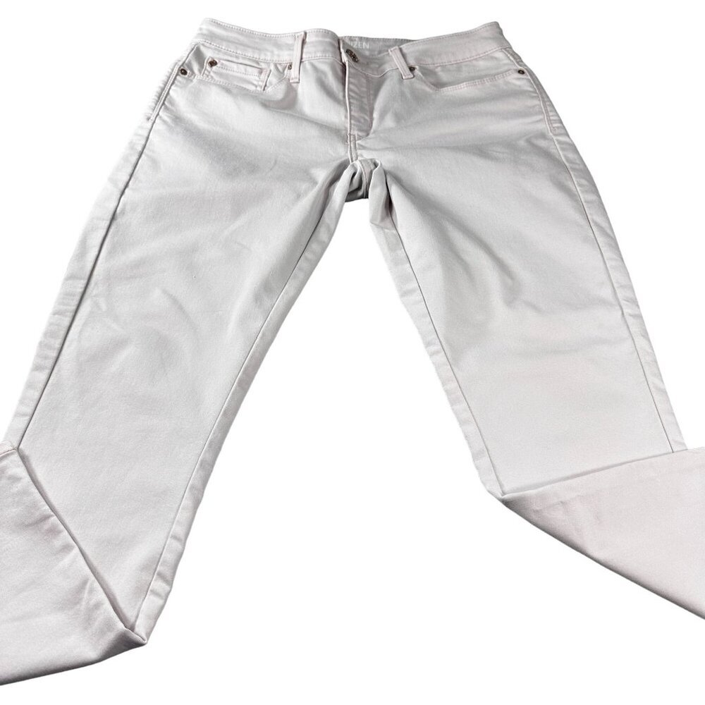 Denizen Levis Denim Stretch Jeans Low Rise Jeggings Straight Women White